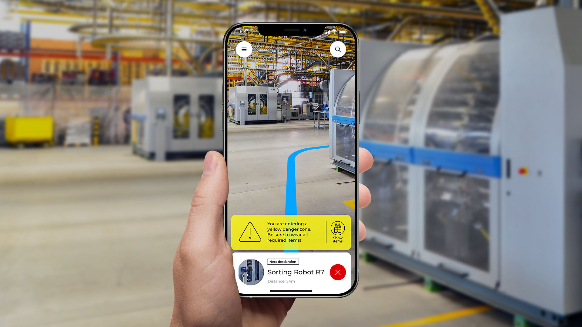 screenshot of SERVICE AR